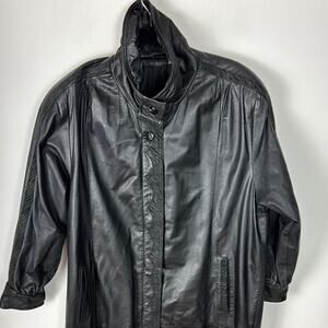 J.F.S. Signature Leather Coat - Women's Medium